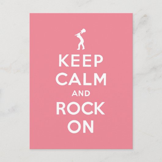 Rosa Behielt Ruhe und Stein auf Postkarte (Vorderseite)