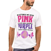 Rosa bei Brustkrebs lila häusliche Gewalt