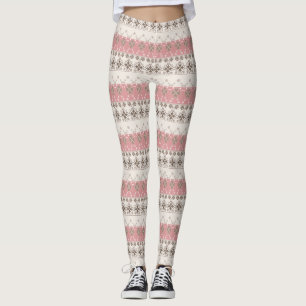 Rosa-beige Einrichtung Leggings