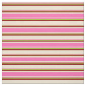 Rosa, Beige, heiß, grün und dunkel Stoff (Muster)