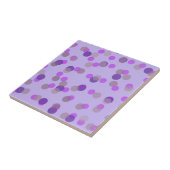 rosa, beige und violette Punkte Fliese (Seite)
