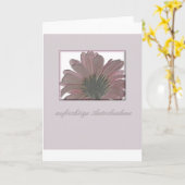 Rosa Beileid Karte (Gelbe Blume)