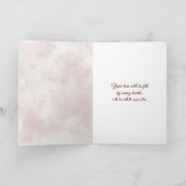 Rosa Beileid Karte (Innenseite)