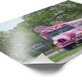 Rosa Ben Wheeler, Texas, Hogfest-Bus Fotodruck (Ecke)