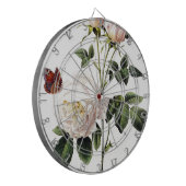 Rosa Bengale - Pierre Joseph Redouté. Dartscheibe (Vorderseite Links)