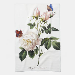 Rosa Bengale - Pierre Joseph Redouté. Küchentuch