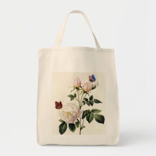 Rosa Bengale - Pierre Joseph Redouté. Tragetasche