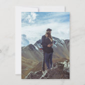 Rosa Berg Save the Date Einladung (Rückseite)