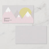 Rosa Berge Visitenkarte (Vorne/Hinten)