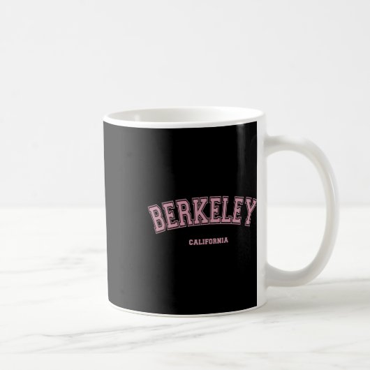 Rosa Berkeley California Ca Universitätsstil Auf B Kaffeetasse (Rechts)