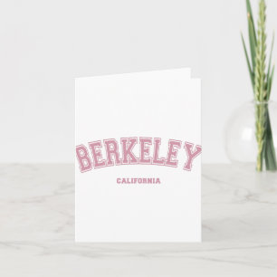 Rosa Berkeley California Ca Universitätsstil Auf B Karte