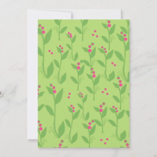 Rosa Berries auf grünen Blätter (Vorderseite)