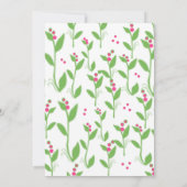 Rosa Berries auf grünen Blätter (Rückseite)