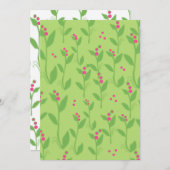 Rosa Berries auf grünen Blätter (Vorne/Hinten)