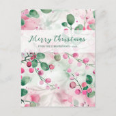 Rosa Berries Elegante Weihnachten (Vorderseite)