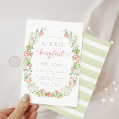 Rosa Berry erste Erdbeere Einladung