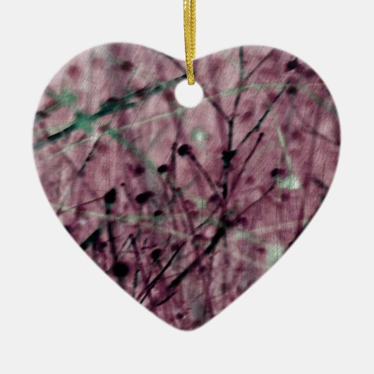Rosa Berry Field Keramikornament (Vorne)