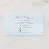 Rosa Berufliche Blütenpracht Visitenkarte (Vorderseite)