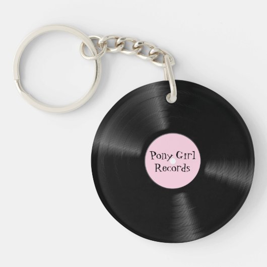 Rosa Beschriftung Schlüsselanhänger (Vorderseite)