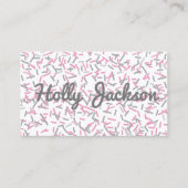 Rosa besprüht Visitenkarten Visitenkarte (Vorderseite)