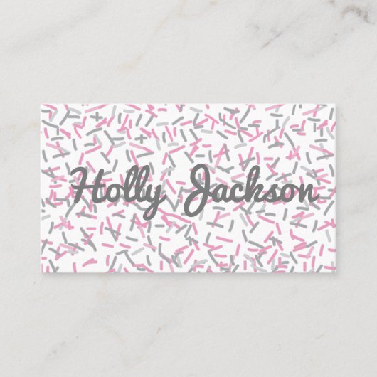 Rosa besprüht Visitenkarten Visitenkarte (Vorderseite)
