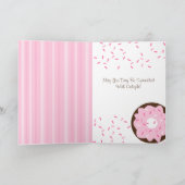 Rosa besprühter Krapfen Karte (Innenseite)