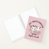 Rosa BESTE FREUNDIN Niedlicher Cartoon Kätzchen un Notizblock (Innenseite)