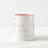 Rosa Beste Mutter überhaupt - Kaffeetasse, Muttert Zweifarbige Tasse (Mittel)