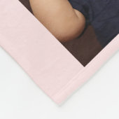 Rosa Beste Oma Blume FotoCollage Fleecedecke (Ecke)