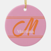 Rosa Bester Golfplatz Keramik Ornament (Vorne)