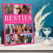 Rosa Besties-Geschenk | Bester Freund Fotoplatte (Seite)