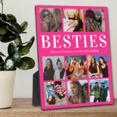Rosa Besties-Geschenk | Bester Freund Fotoplatte