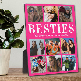 Rosa Besties-Geschenk | Bester Freund Fotoplatte