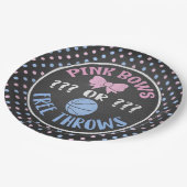 Rosa beugt, oder Geschlecht der freien Throws Pappteller (Schrägansicht)