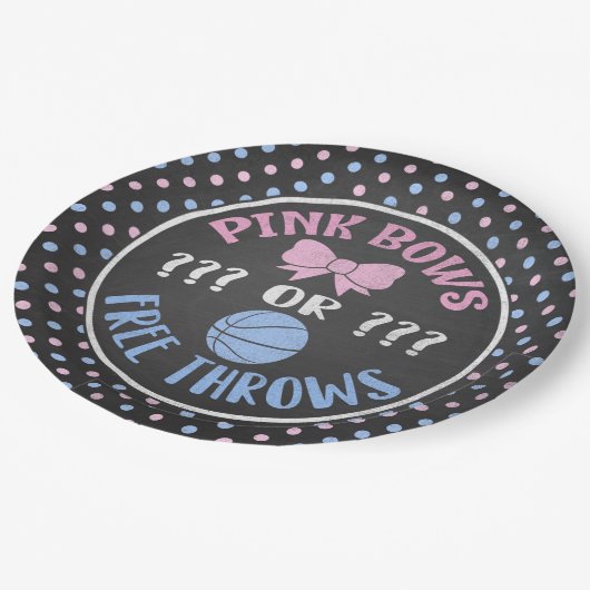 Rosa beugt, oder Geschlecht der freien Throws Pappteller (Schrägansicht)