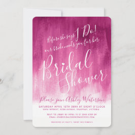 Rosa bevor ich Brautdusche-Einladungen mache Einladung