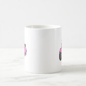 Rosa Bewegungsroller Kaffeetasse (Mittel)