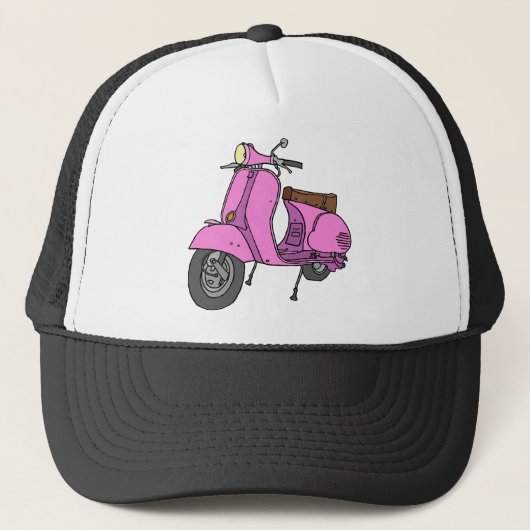 Rosa Bewegungsroller Truckerkappe (Vorderseite)