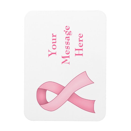 Rosa Bewusstsein Ribbon Magnet 0004 (Vertikal)