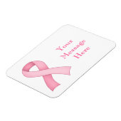 Rosa Bewusstsein Ribbon Magnet 0004 (Linke Seite)