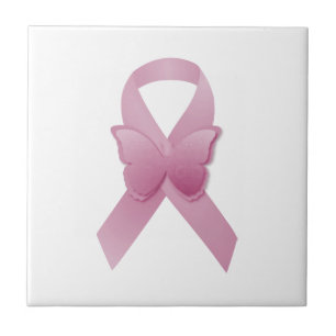 Rosa Bewusstseins-Band Fliese