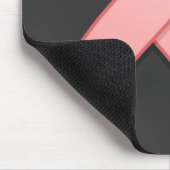 Rosa Bewusstseins-Band Mousepad (Ecke)