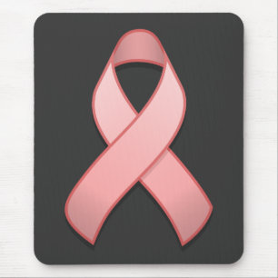 Rosa Bewusstseins-Band Mousepad