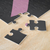 Rosa Bewusstseins-Band Puzzle (Seite)