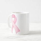 Rosa Bewusstseins-Band-Tasse 0001 Kaffeetasse (Vorderseite Links)