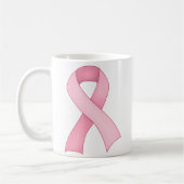 Rosa Bewusstseins-Band-Tasse 0001 Kaffeetasse (Links)