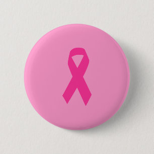Rosa Bewusstseins-Schleife Button