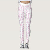 Rosa Bewusstseins-Schleife Leggings (Vorderseite)