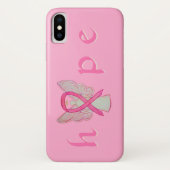 Rosa Bewusstseinsbildung Multiband-Krebs Angel iPh Case-Mate iPhone Hülle (Rückseite)
