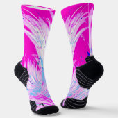 Rosa bezaubernder Garten Socken (Gewinkelt)
